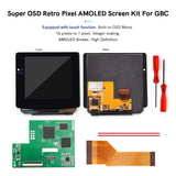 Game Boy Color OLED Q10 Backlight Kit with Touch Screen OSD