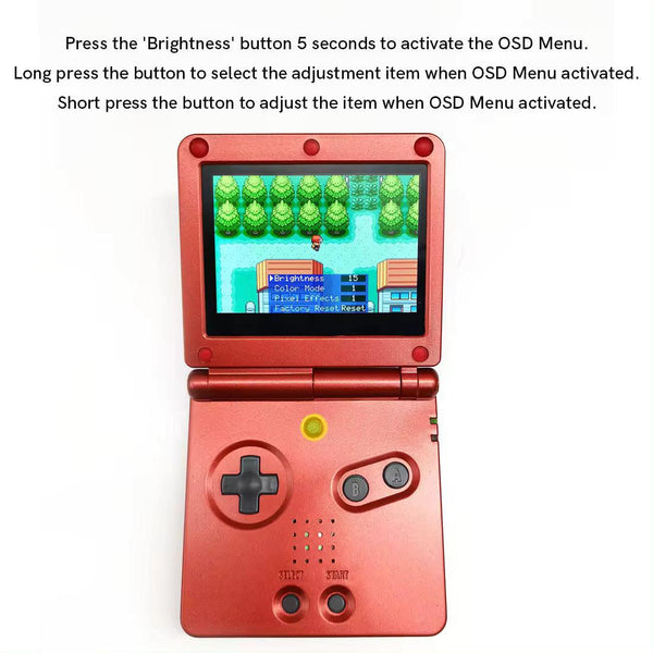 thumbnail image 2 of Drop-in IPS V5 Laminated LCD Kit For Gameboy Advance SP – Backlight Upgrade (Replacement Screen) 2 of 5