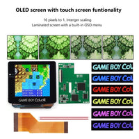 Game Boy Color OLED Q10 Backlight Kit with Touch Screen OSD