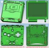 FunnyPlaying GBA SP Shell - IPS ready - No trimming needed - Retro Gaming Parts